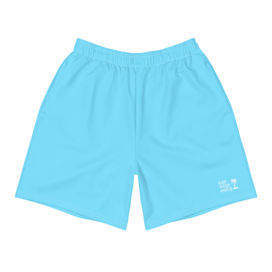 Caribbean Blue Men's Recycled Athletic Shorts