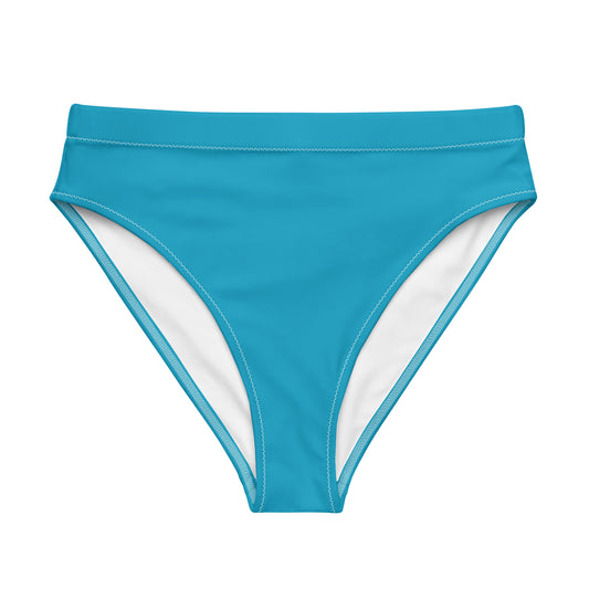 Bahama Blue Recycled high-waisted bikini bottom