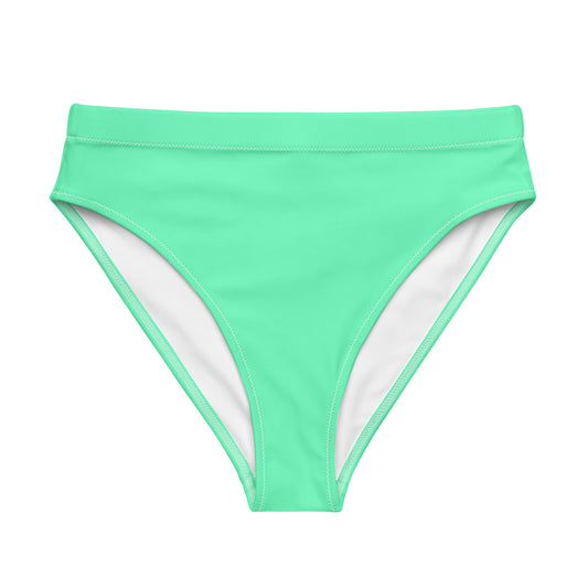 Gulf Green Recycled high-waisted bikini bottom
