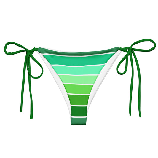 Green Shades recycled string bikini bottom