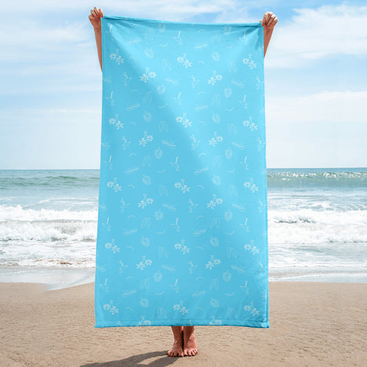 Caribbean Blue Beach Towel